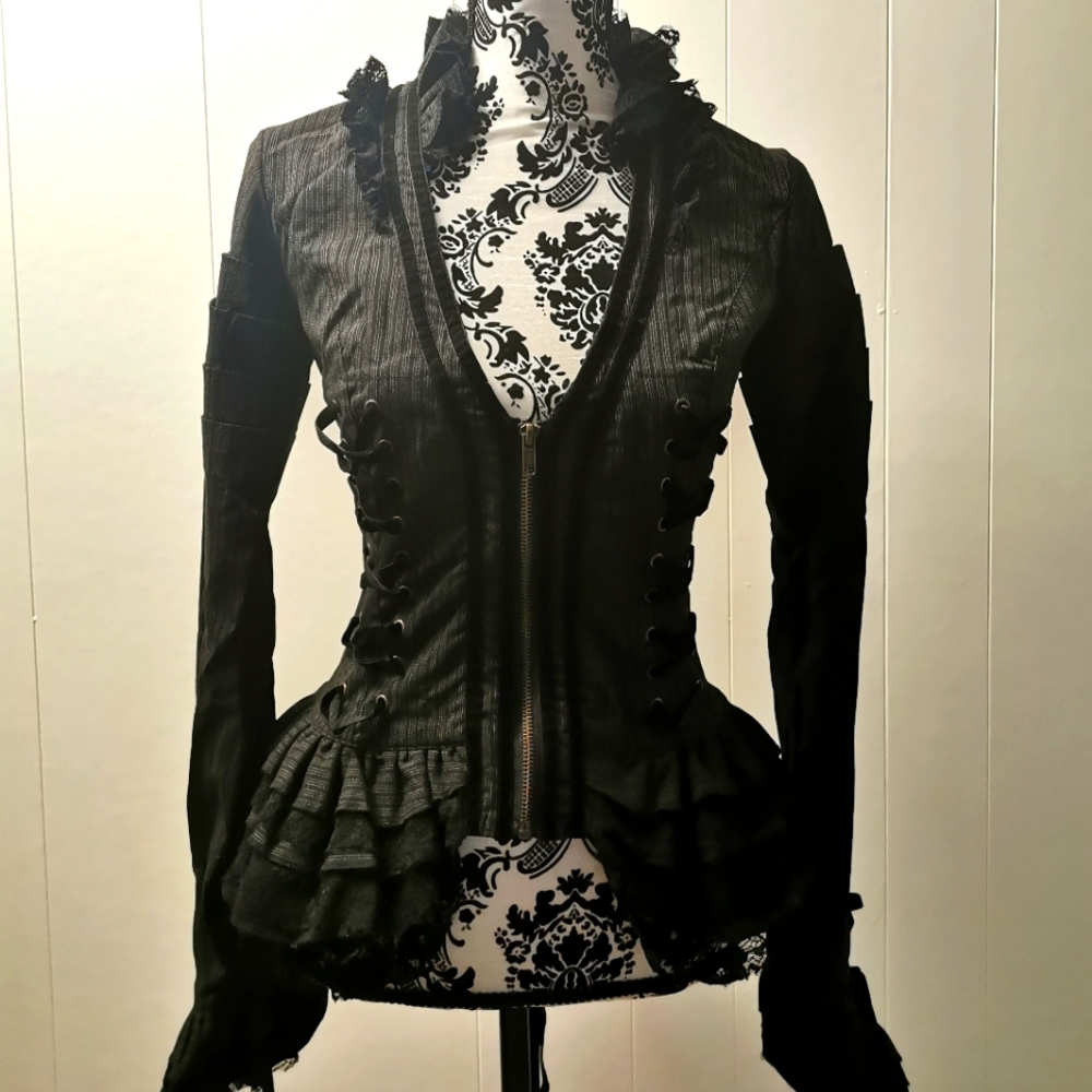Spin Doctor Florence Steampunk Corset Jacket, Small